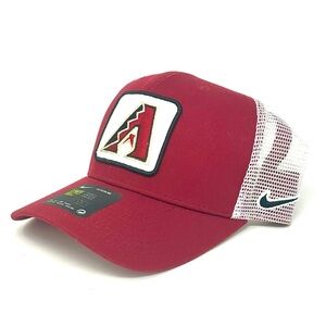 NIKE MLB ARIZONA DIAMONDBACKS CLASSIC 99 TRUCKER ADJUSTABLE BASEBALL HAT - RED